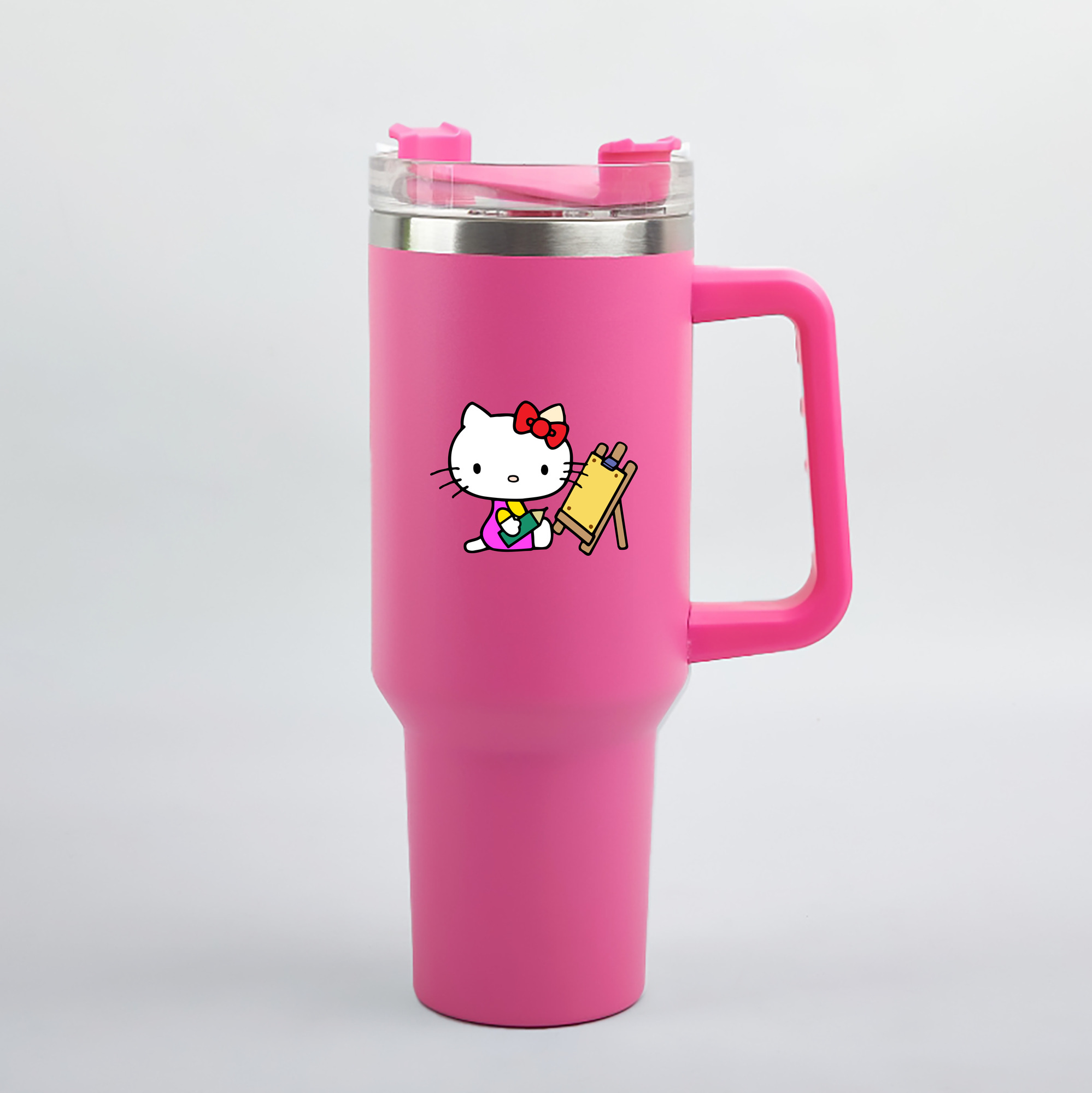 （画像用） Hello Kitty ハローキティ 1200mL車用タンブラー（カラープリント）